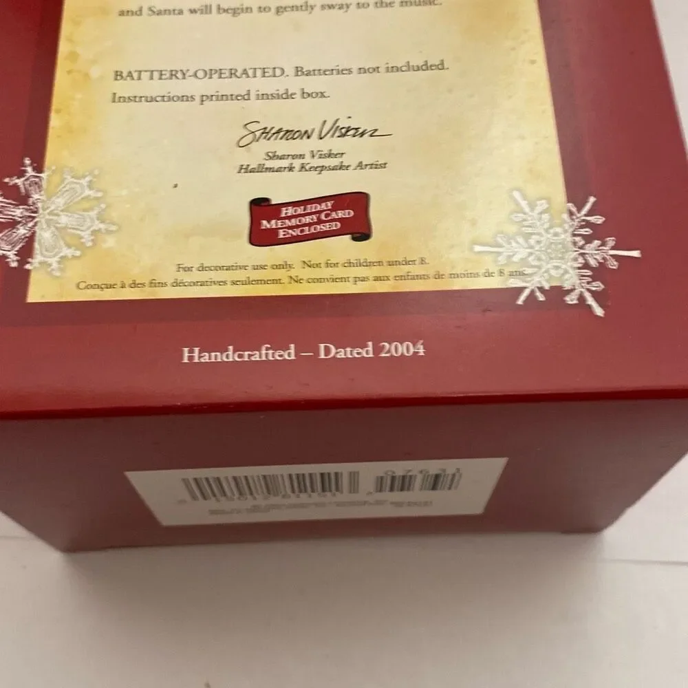 Hallmark Keepsake 2004 Multicolor Animated Santa's Hula-Day Ornament‎ OS NWOT